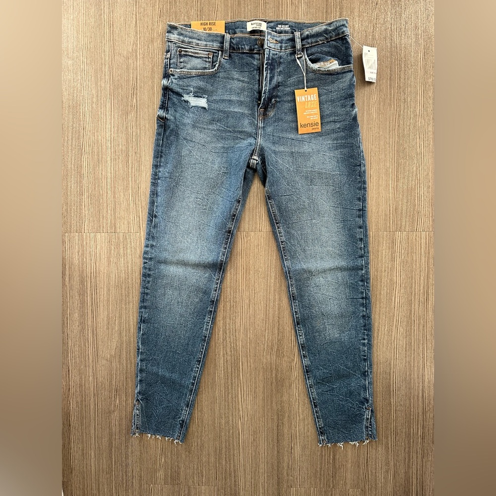 Kensie Women's Distressed Denim Skinny Jeans